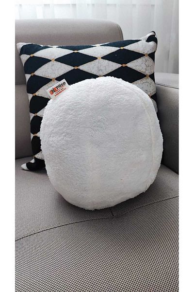oneplise 3-Piece Throw Pillow / Pillow 1 Large Ecru / Pillow 1 Large Anthracite / 1 Small Tile (42cm / 25cm)