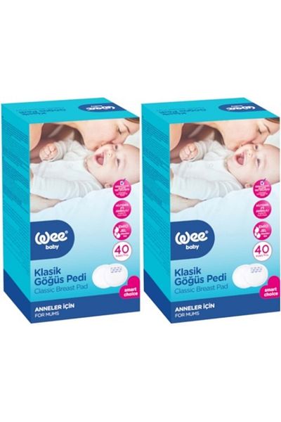 Wee Baby Classic Breast Pad (40 Li) 80 Pieces (2Pk*40)
