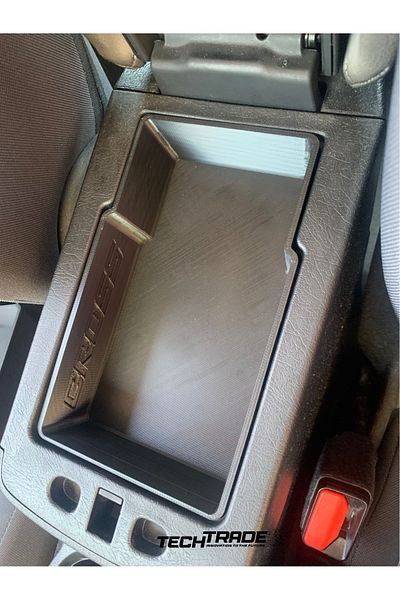 Tech Trade Egea Cross 1 Compartment Armrest Organizer - Fiat Written, Compatible