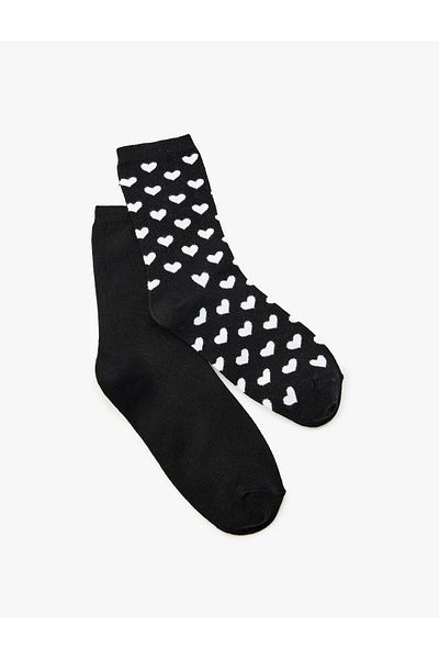 Koton Set of 2 Socks with Hearts