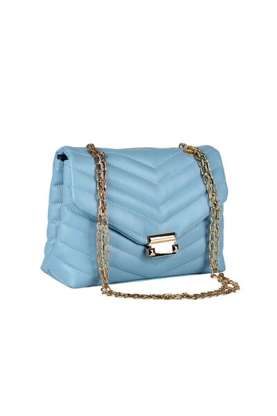 Sia Çanta Gold Zincir Askılı Kapitone Baskılı Iki Ayrı Bölmeli Şık Ve Gesteri...