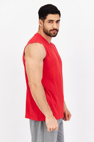 Fila Men Sportswear Fit Sleeveless Training Tank, Red