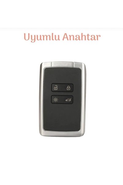 ŞENYILDIZ AKSESUAR Clio 5 Megane 4 Kadjar Compatible Silicone Key Case Black Color (Only Renault Group Compatible)