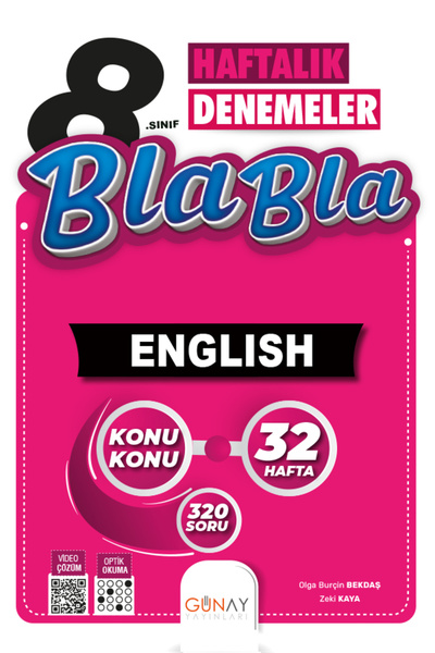 Günay Yayınları GÜNAY YAYINCILIK 8. SINIF LGS BLA BLA SERİSİ İNGİLİZCE 32 HAF...
