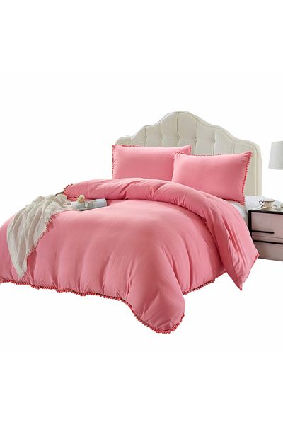 Donetella 4 - Pcs Comfoter Set Queen Size Size 200x230 cm With 350 GSM Deattachable Filler