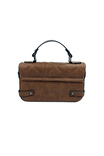 Sia Çanta SİA ÇANTA Kapitone Desenli, Kutu Model Kilitli Kapak Elde Tutmalı Çapraz Askılı Çanta