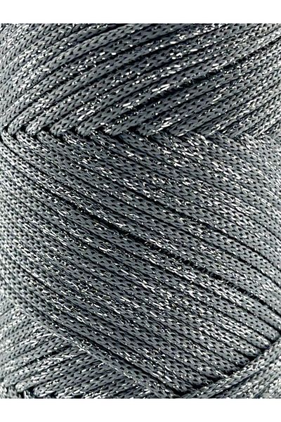 SENSY Premium Silvery 200 Gr Polyester Macrame Thread Grey 2 mm - 230 m Supla Thread and Bag Thread