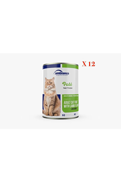 Ambiance Yetıskın Kedı Konserve Kuzu Etlı Ezme 415 gr X 12'li