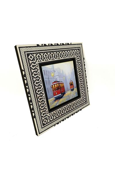 Sadrazam Masă MDF imprimată tramvai nostalgic 20x20 Krt-50