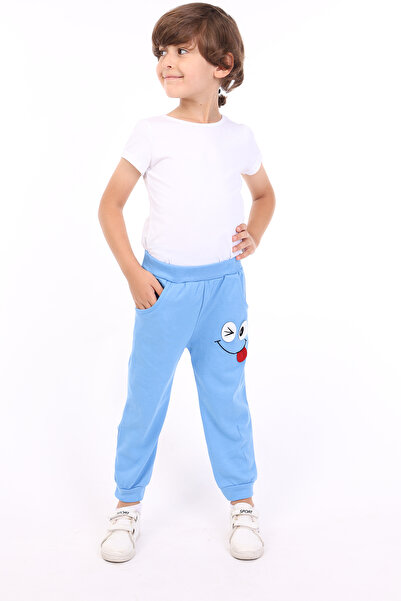 Toontoy Boy's Embroidered Tracksuit Bottom with Two Side Pocket Detail