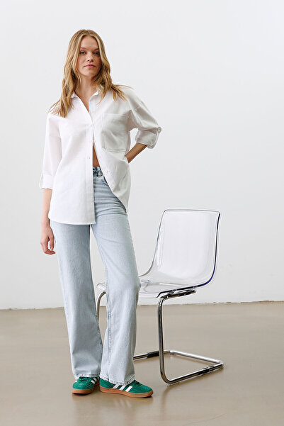 urban focus Oversize Linen Shirt