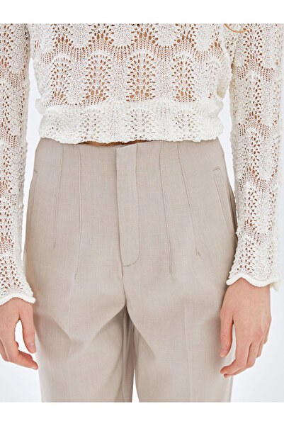 LC Waikiki Beige Women's Carrot Cut Straight Pants