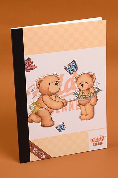 YOYOSO Caiet cu rigle Teddy Island A5 Y 40 coli