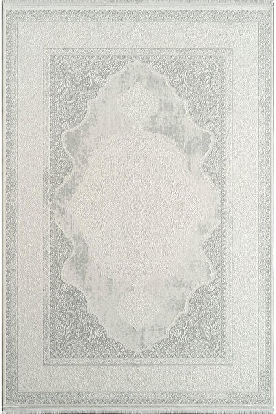 Royal Halı Momento Zv06b Krem Gri Akrilik Yumuşak Dokulu Klasik Motifli Halı Karademir Home