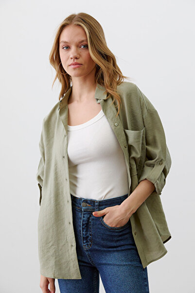 urban focus Oversize Shirt with Epaulettes