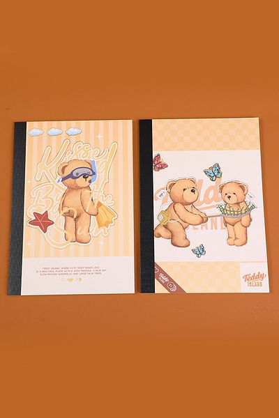YOYOSO Caiet cu rigle Teddy Island A5 Y 40 coli