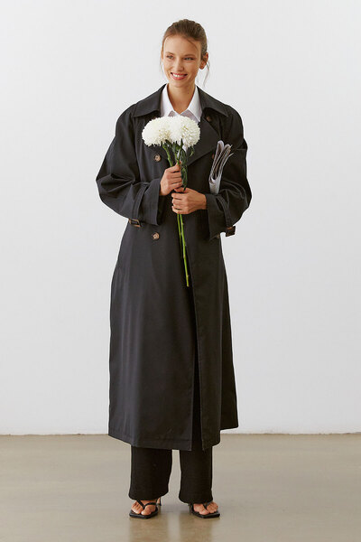 urban focus Oversize Double Breasted Trenchcoat