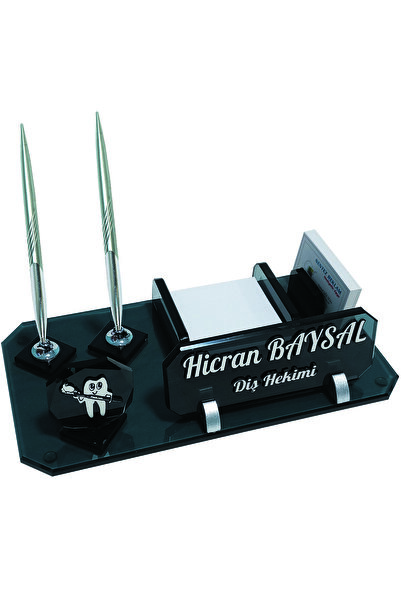 Sentez Masa Üstü İsimlik Sentez Diş Hekimi Logolu Isimlik Ofis Masaüstü Isimlik