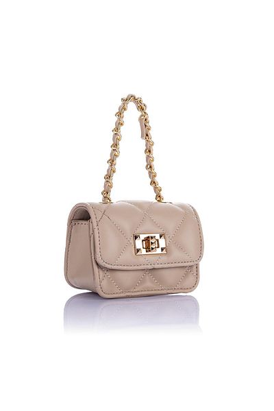 Getcho Nelton Women's Mink Chain Strap Mini Earphone Coin Makeup Bag AirPods Bag Lightweight Exquisite
