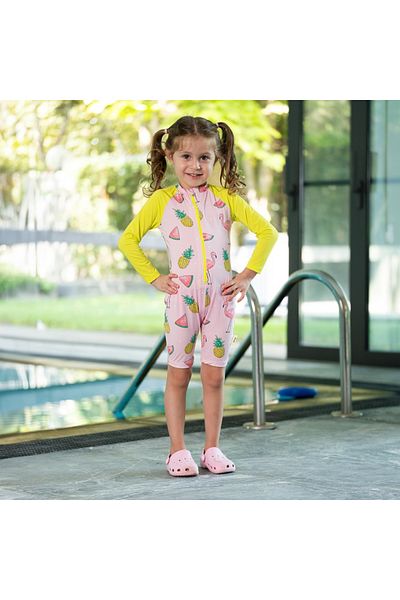 Owli Μαγιό Sunsafe UV Protection Μαγιό Flamingo