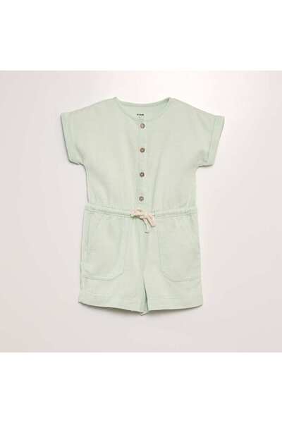 KIABI Straight-cut playsuit GREEN