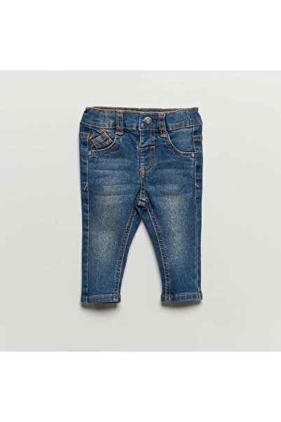 KIABI Slim-fit stretchy jeans with adjustable waist BLUE