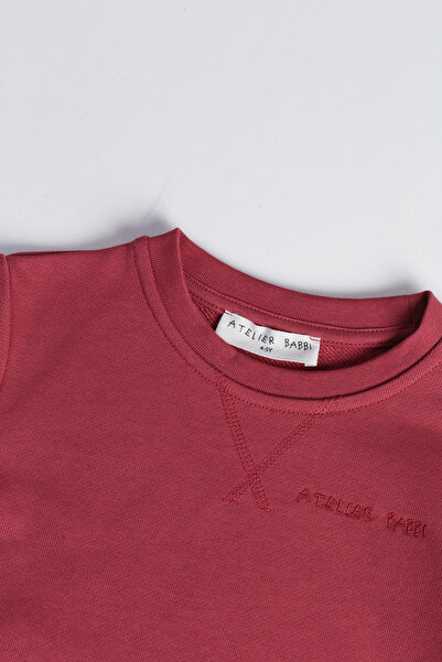 Atelier Babbi 100% Cotton Sweatshirt - Burgundy