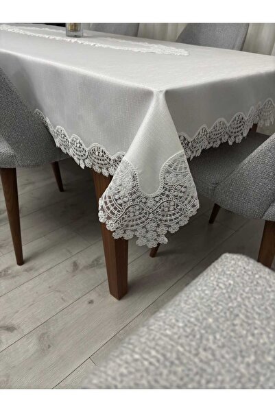 Çt Çeyizci Tekstil Masa Örtüsü Yemek Takımı 12 Kişilik 26 Parça Fransız Dante...