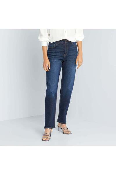 KIABI بنطلون جينز بقصّة عادية - L30 RINSE1