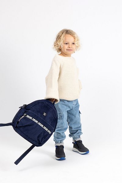 kids A more Coolest Corduroy Boy's Backpack Navy Blue