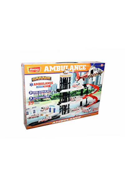 Yumurcak Oyuncak ERN Heroes Toys Asansörlü Üç Katlı Ambulans