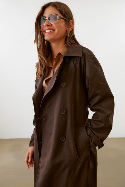 urban focus Oversize Double Breasted Trenchcoat