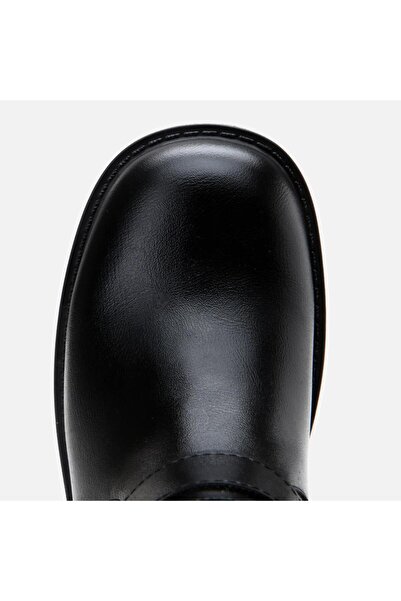 Yaya by Hotiç Black Women's Buckle Flat Boots