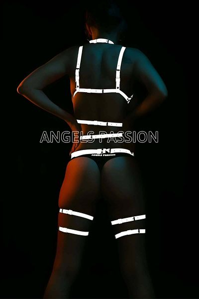 Angels Passion Εσώρουχα με αντανακλαστικά για γυναικεία φαντασία