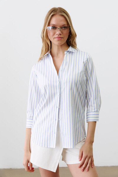 urban focus Striped Portofino Shirt