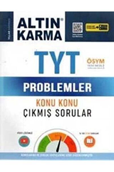 Altın Karma Yayınları TYT Problemler Konu Konu Çıkmış Sorular