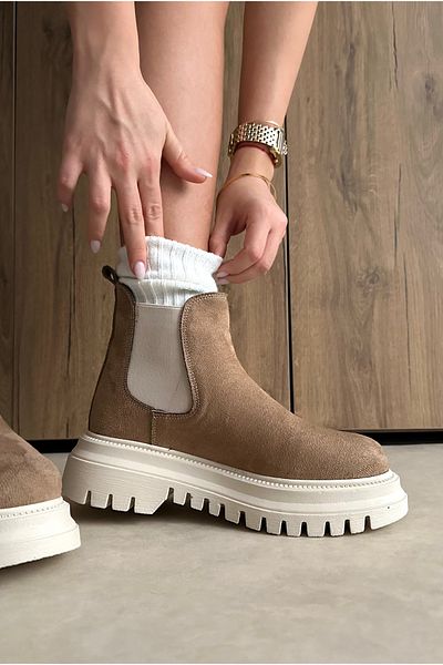 Mupa Shoes Γυναικείες Μπότες Mink Suede