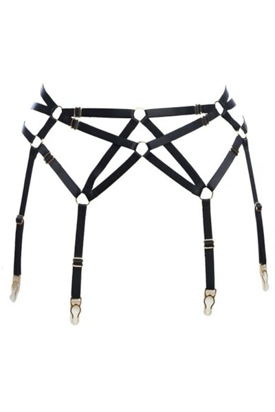 Angels Passion Special Garter Set with Bra and String Combination