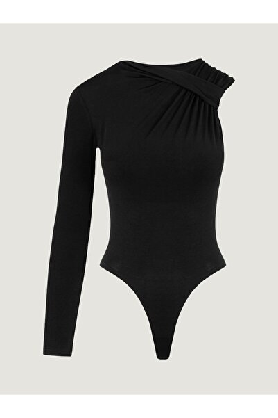RİVUS Black Single Sleeve Collar Snap Body