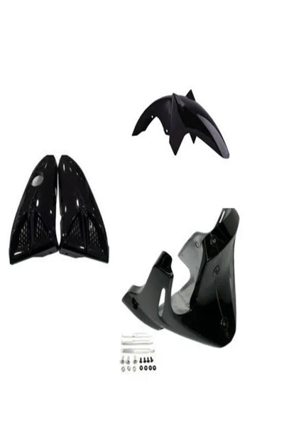 NCR Ybr k Cg Siyah Set Komple ( Ön Çamurluk + Alt Sakal + Bıyık )