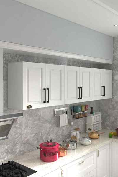 Kenzlife Hazır Mutfak Dolabı Elma60 Byz Mod1 60*240*32 Mebran Kapak Suntalam Gövde