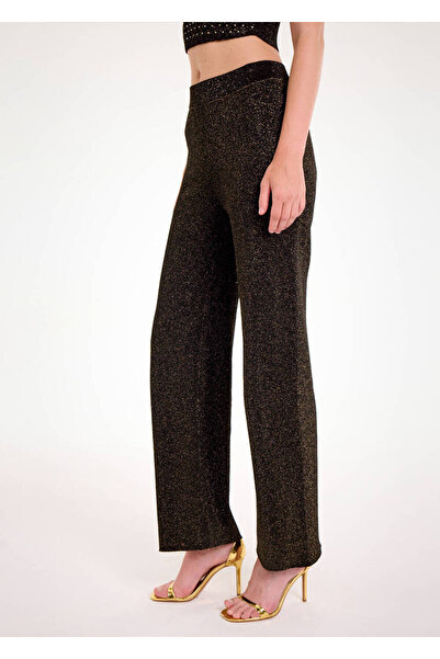 Knitss Πλεκτό παντελόνι Gold Lurex