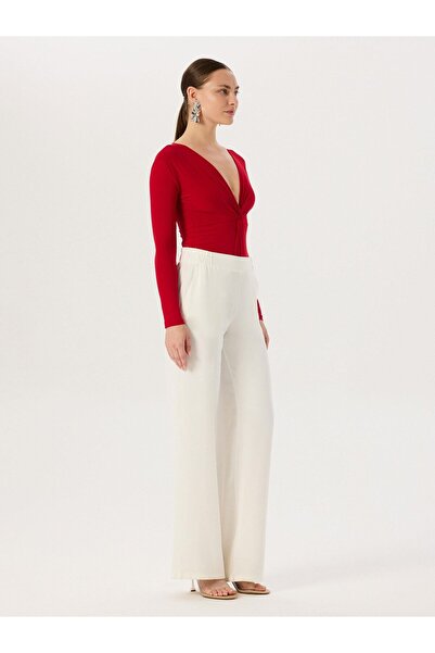 RİVUS Twist Detailed Snap Body - Red