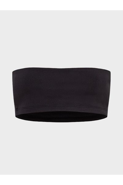 RİVUS Strapless Crop Bustier - Black
