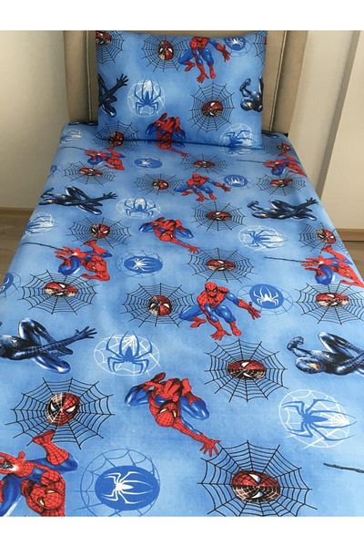 Mert Set cearșaf unic Ranforce elastic (țesătură) Spiderman