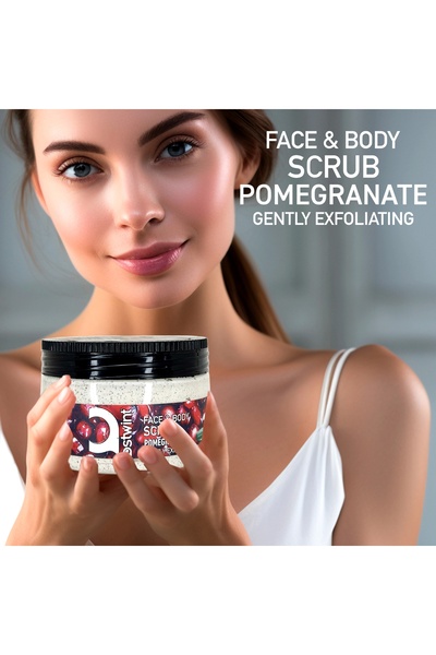 Ostwint Yüz Ve Vücut Peeling Scrub Nar 300ml Cilt Temizleyici Pürüssüzleştiri...