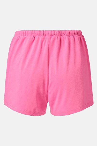 Tchibo Women Regular Fit Drawstring Plain Shorts, Pink
