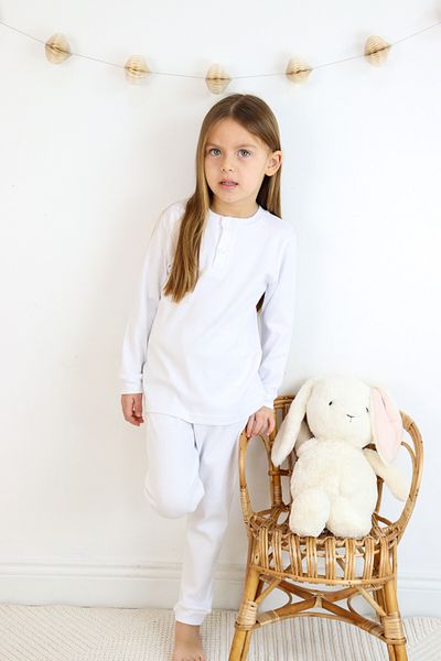 Harika KIDS Set de pijamale din bumbac de grosime medie din țesătură interlock pentru fete