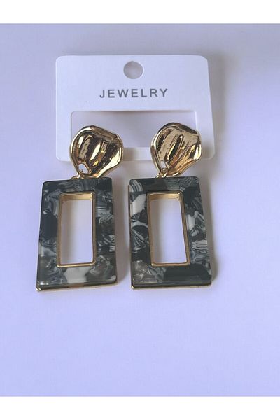 NAİFTAKIAKSESUAR Women's Colorful Acrylic Geometric Earrings