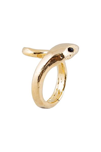 RİVUS Curved Snake Ring - Gold